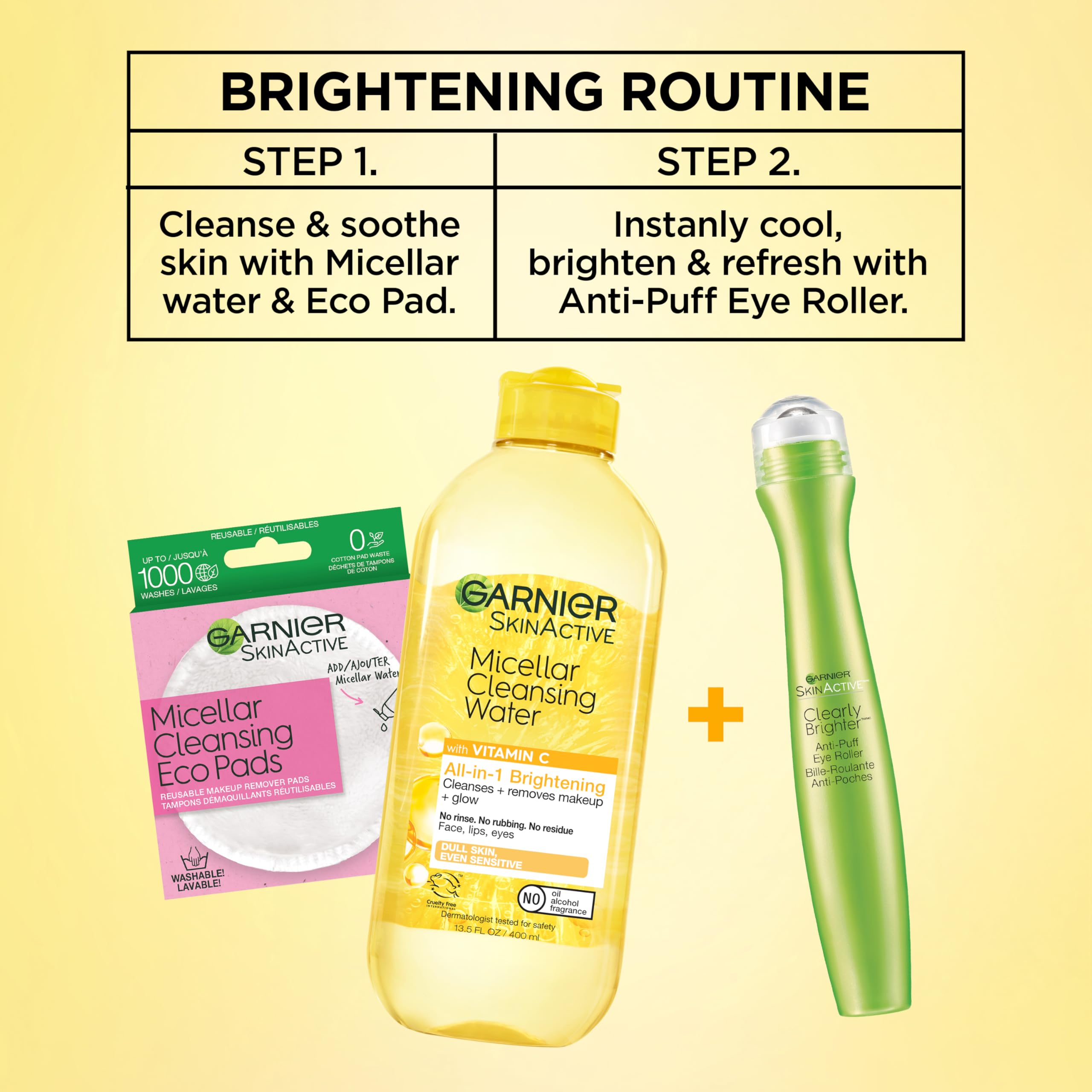 Garnier 15 mL size comparison showing compact travel-friendly tube