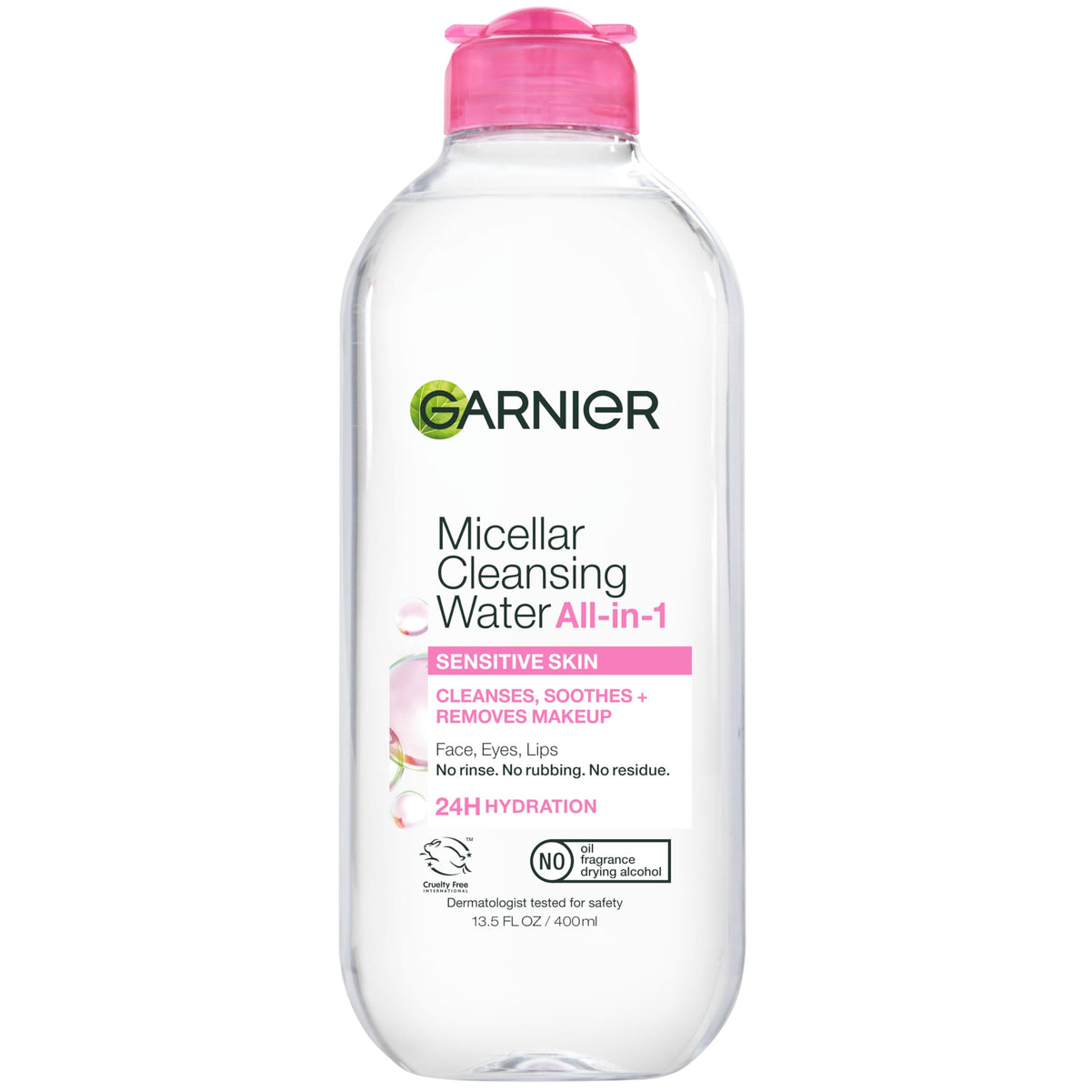 Garnier front bottle showing label and volume for easy identification and trust