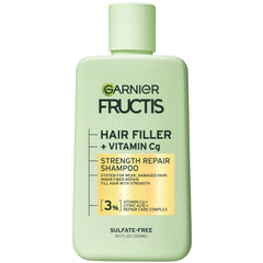 Garnier front packaging showing bottle and strength-repair benefits