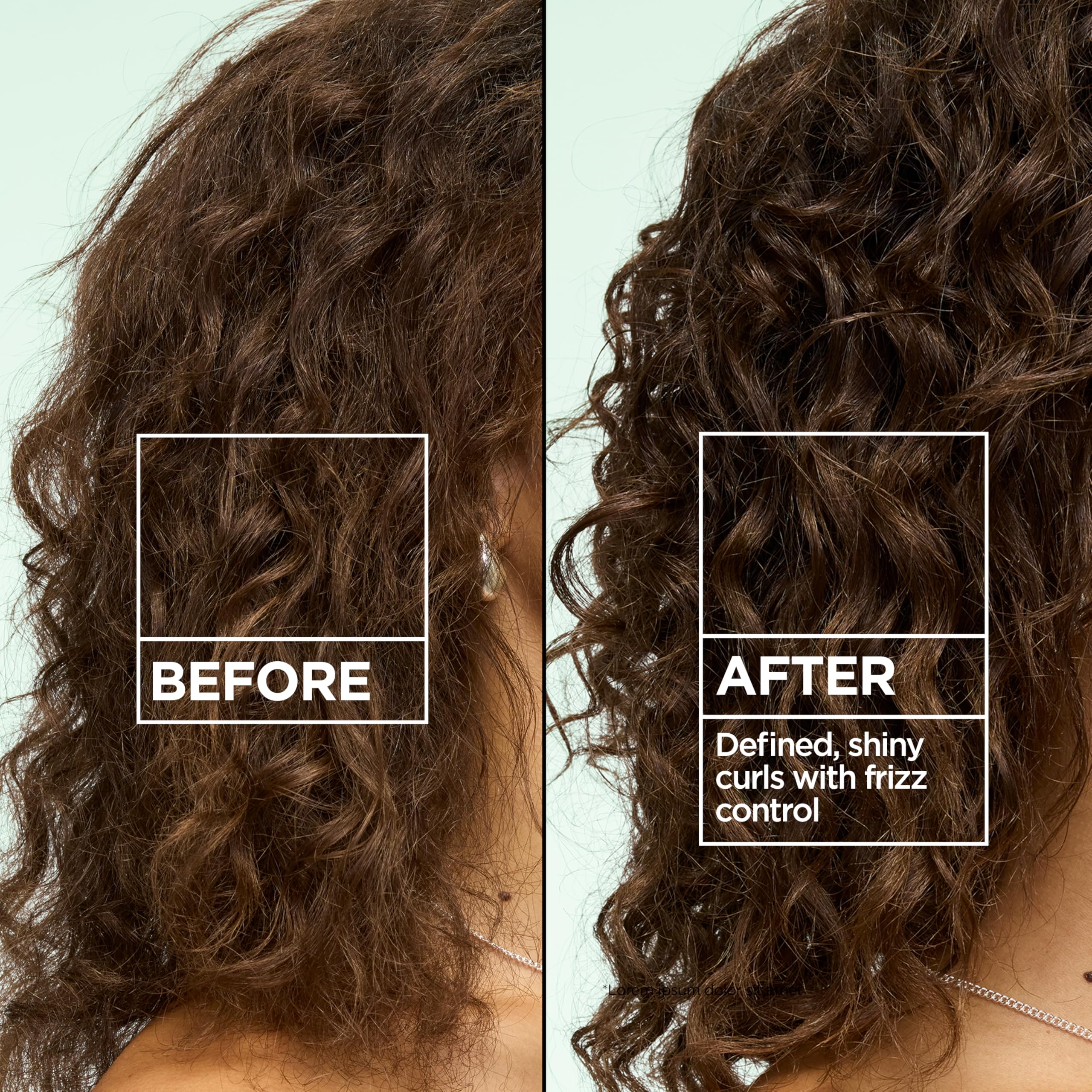 garnier bottle label detail highlighting curl formula and ingredient callouts