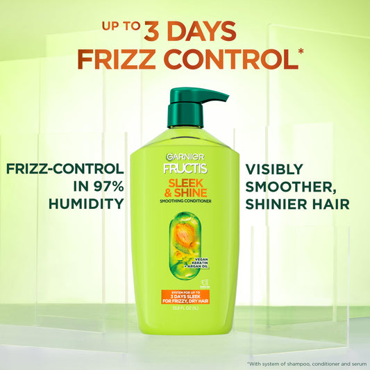 Garnier Fructis argan oil drop close-up highlighting moisturizing benefit