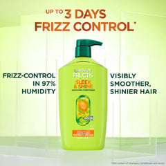 Garnier Fructis argan oil drop close-up highlighting moisturizing benefit
