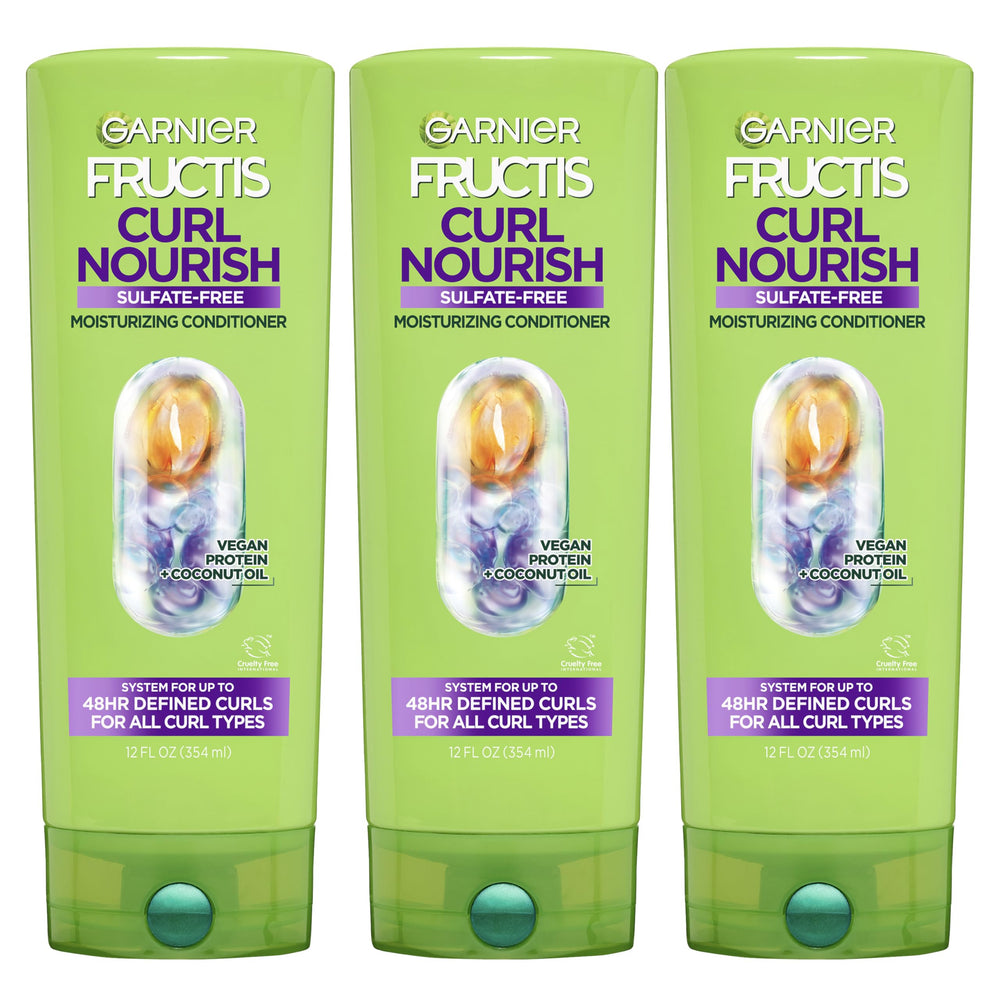 Garnier Fructis conditioner front packaging showing product benefits