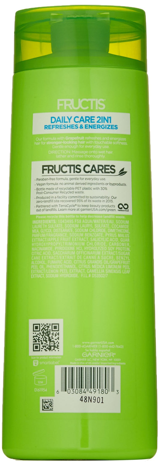 Garnier Fructis lather and texture on hand, lightweight conditioning benefit