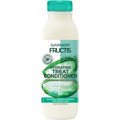 Garnier Fructis front packaging showing product and benefit of hydration