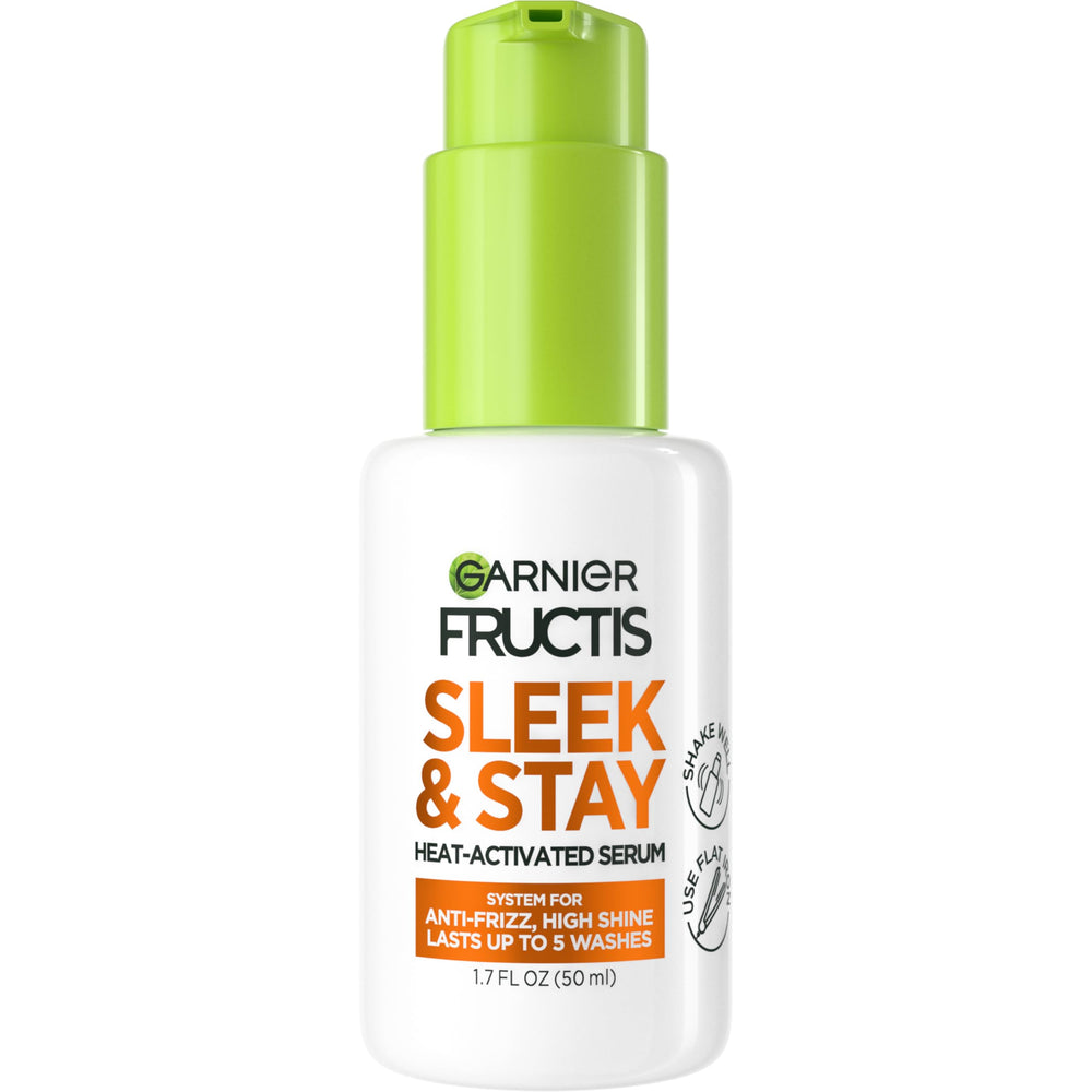 Garnier Fructis front packaging showing product and benefit of frizz control