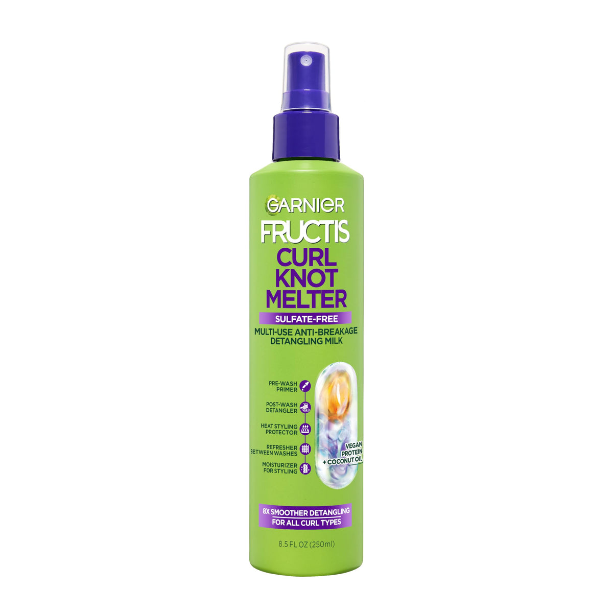 Garnier Fructis front packaging showing bottle and label benefits