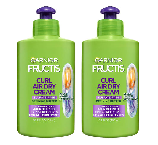 Garnier Fructis front packaging showing product and benefits for defined curls