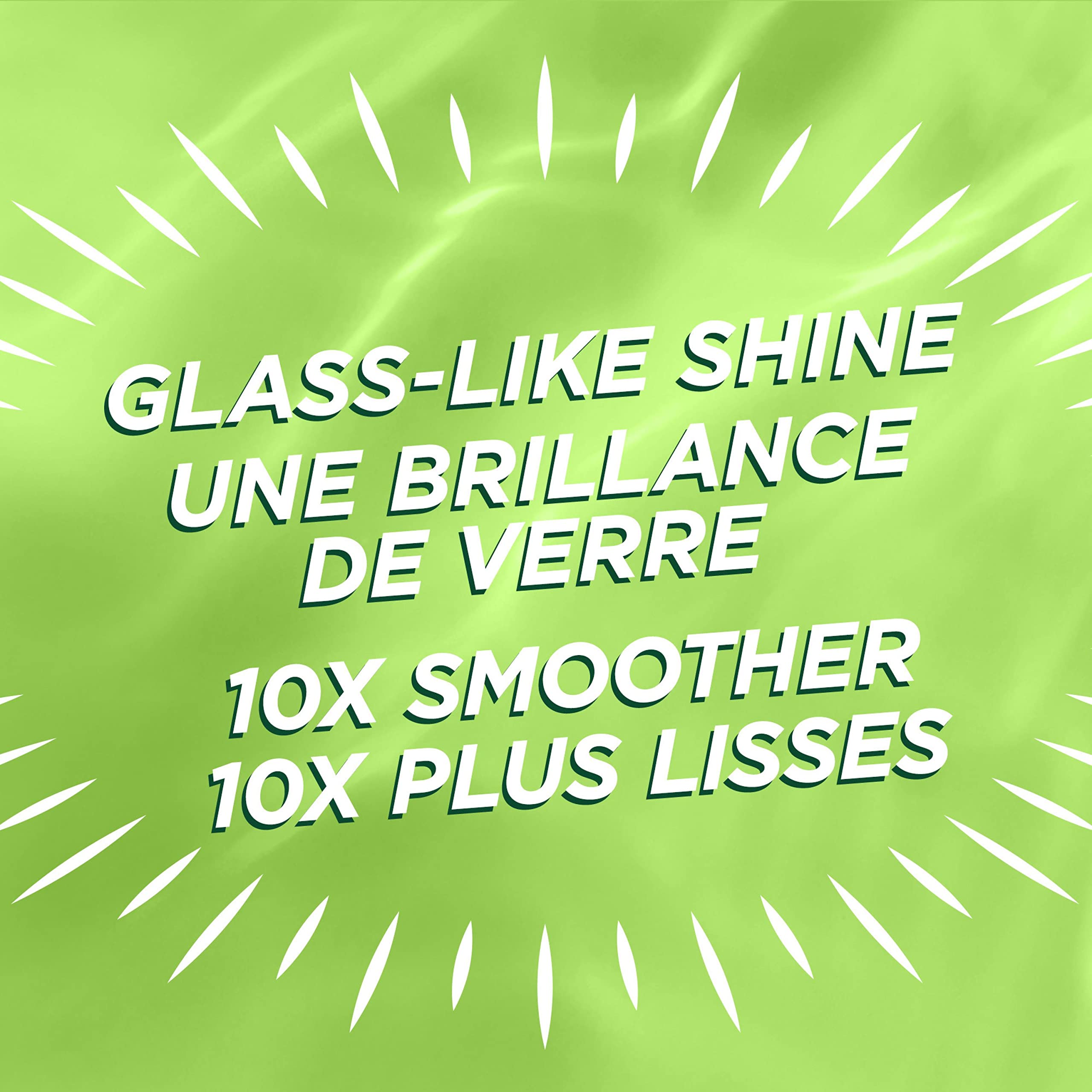 Garnier back label close-up with instructions and ingredient transparency benefit