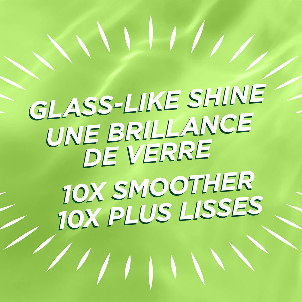 Garnier back label close-up with instructions and ingredient transparency benefit