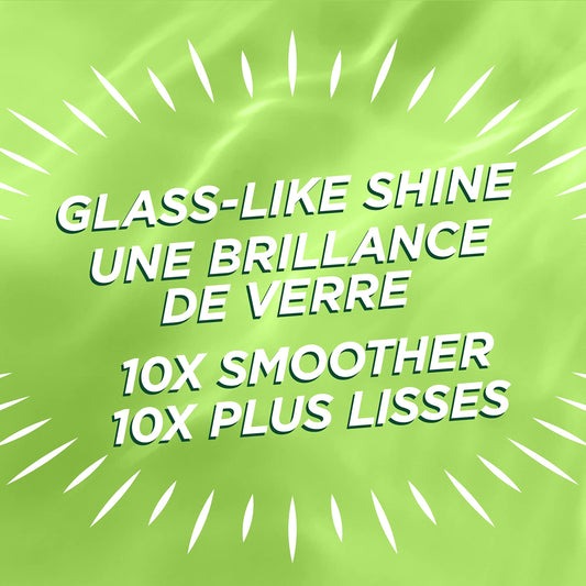 Garnier back label close-up with instructions and ingredient transparency benefit