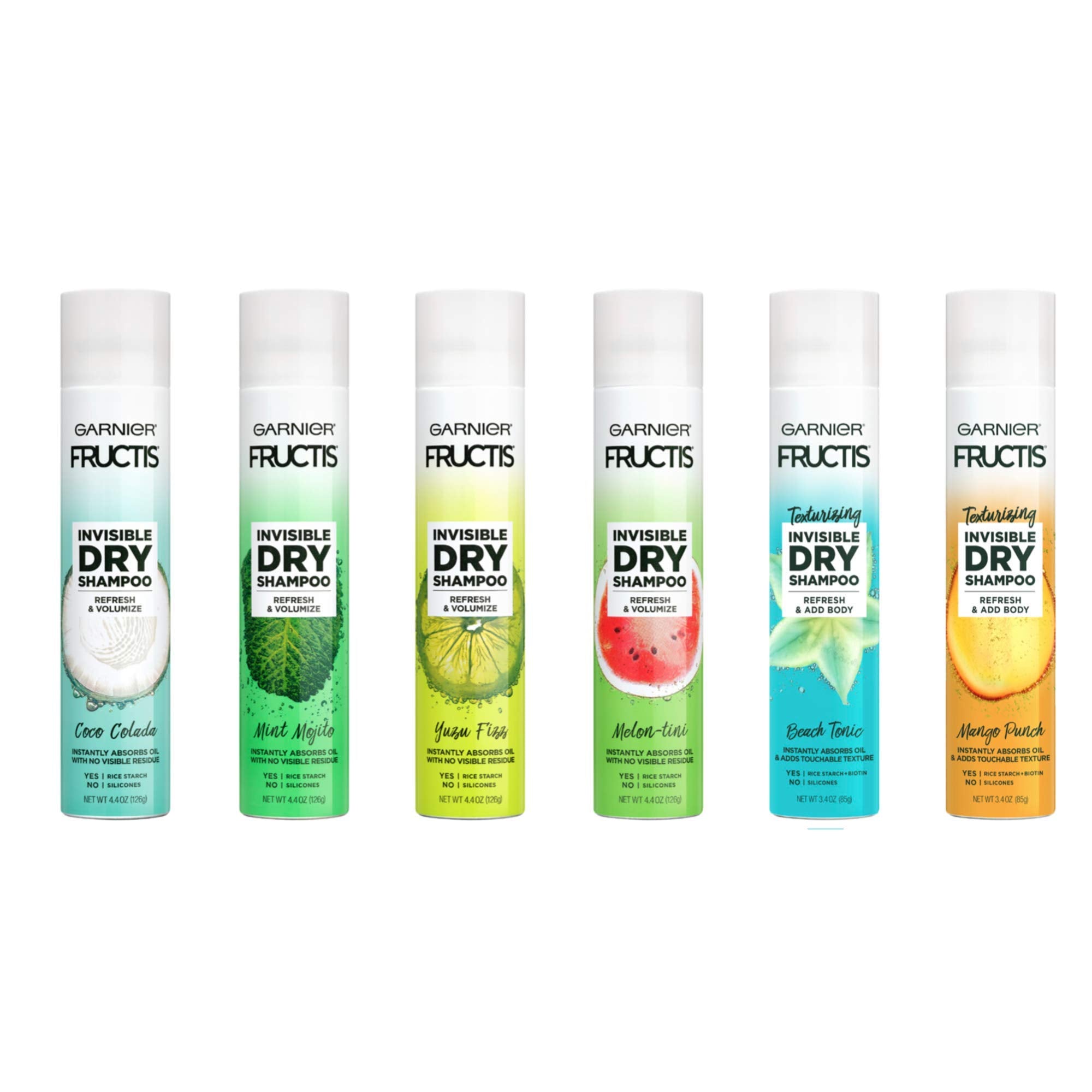 Garnier Fructis placed in a travel bag showing on-the-go refresh benefit