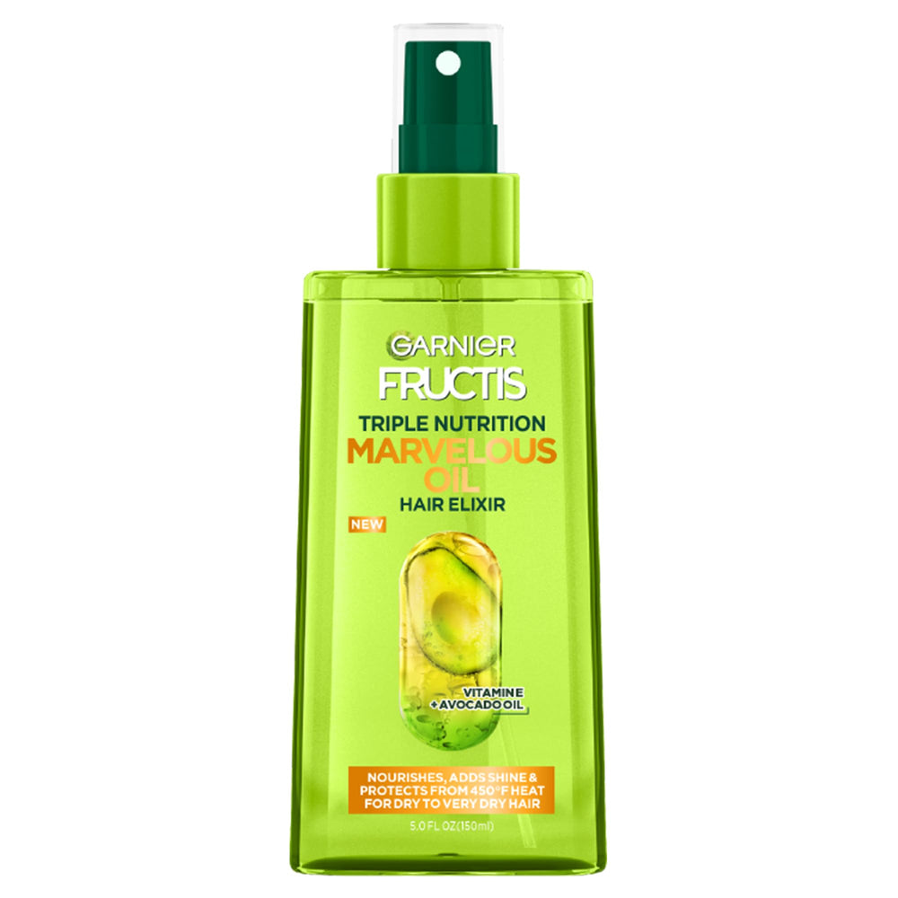 Garnier Fructis front packaging showcasing product and benefits