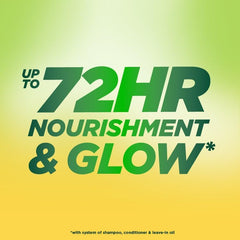 Garnier Fructis close-up oil drop highlighting nourishing triple-oil blend