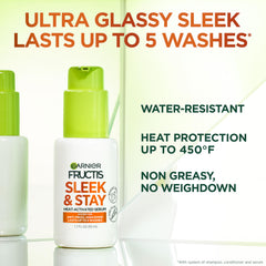Garnier Fructis pump dispensing serum for easy, measured application benefit
