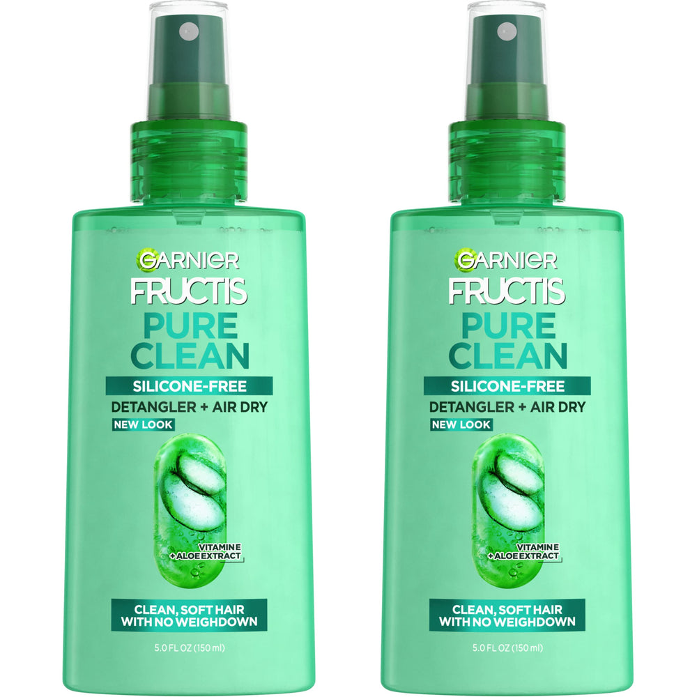 Garnier Fructis front bottle view showing label and recyclable packaging benefit