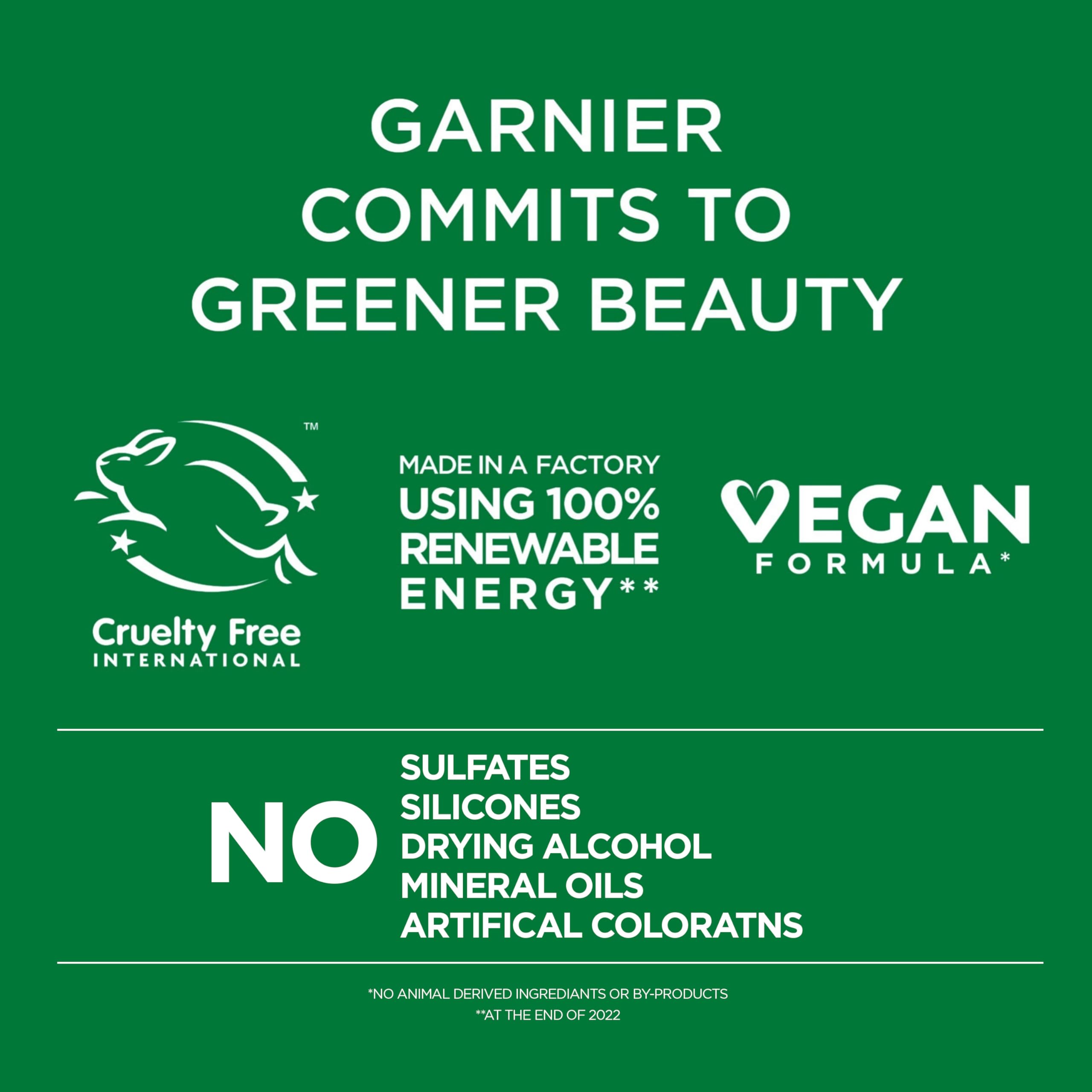 Garnier Fructis before and after showing improved curl definition