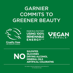 Garnier Fructis before and after showing improved curl definition
