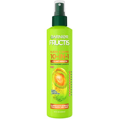 Garnier Fructis bottle front view showing sleek design and benefits