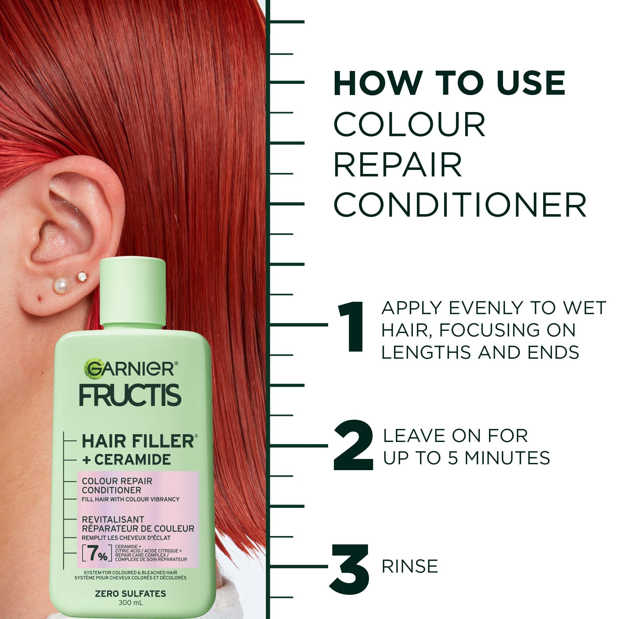 Garnier Fructis system lineup shampoo conditioner serum for complete repair