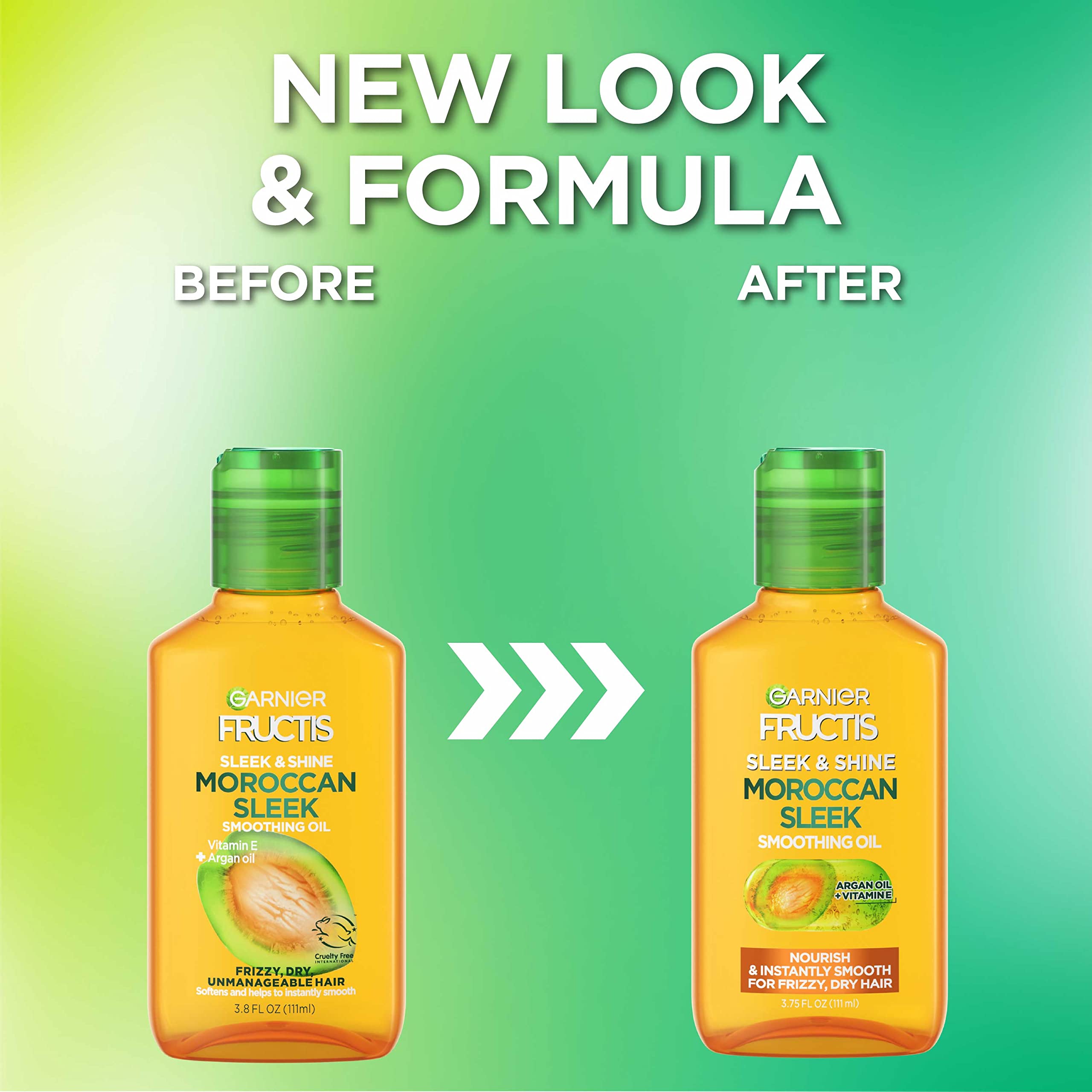 Garnier Fructis oil texture close-up highlighting quick absorption