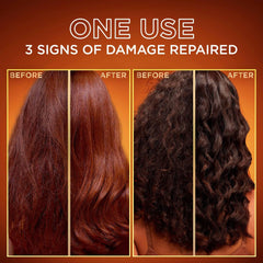 Garnier back label close-up highlighting ingredients and usage instructions