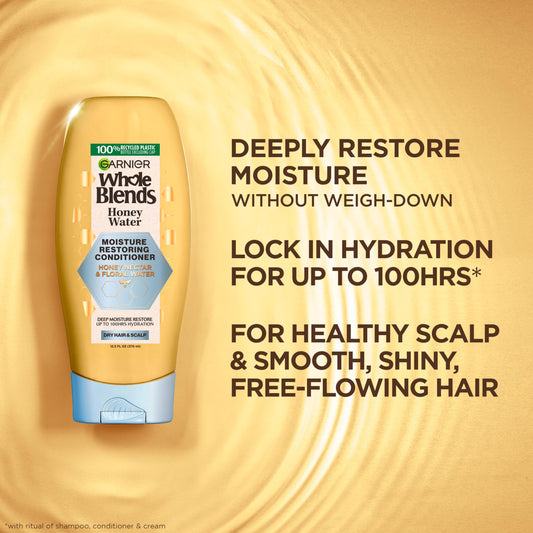 Garnier back label highlighting ingredients and gentle formula benefit