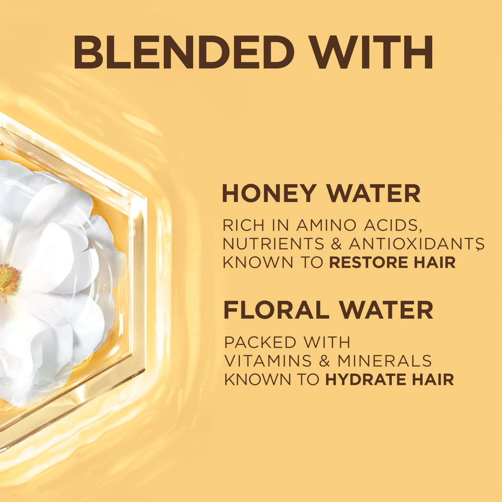 Garnier honey nectar ingredient shot demonstrating natural nutrients