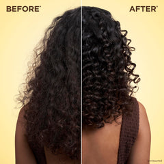 Garnier dispensing conditioner showing creamy texture and easy application