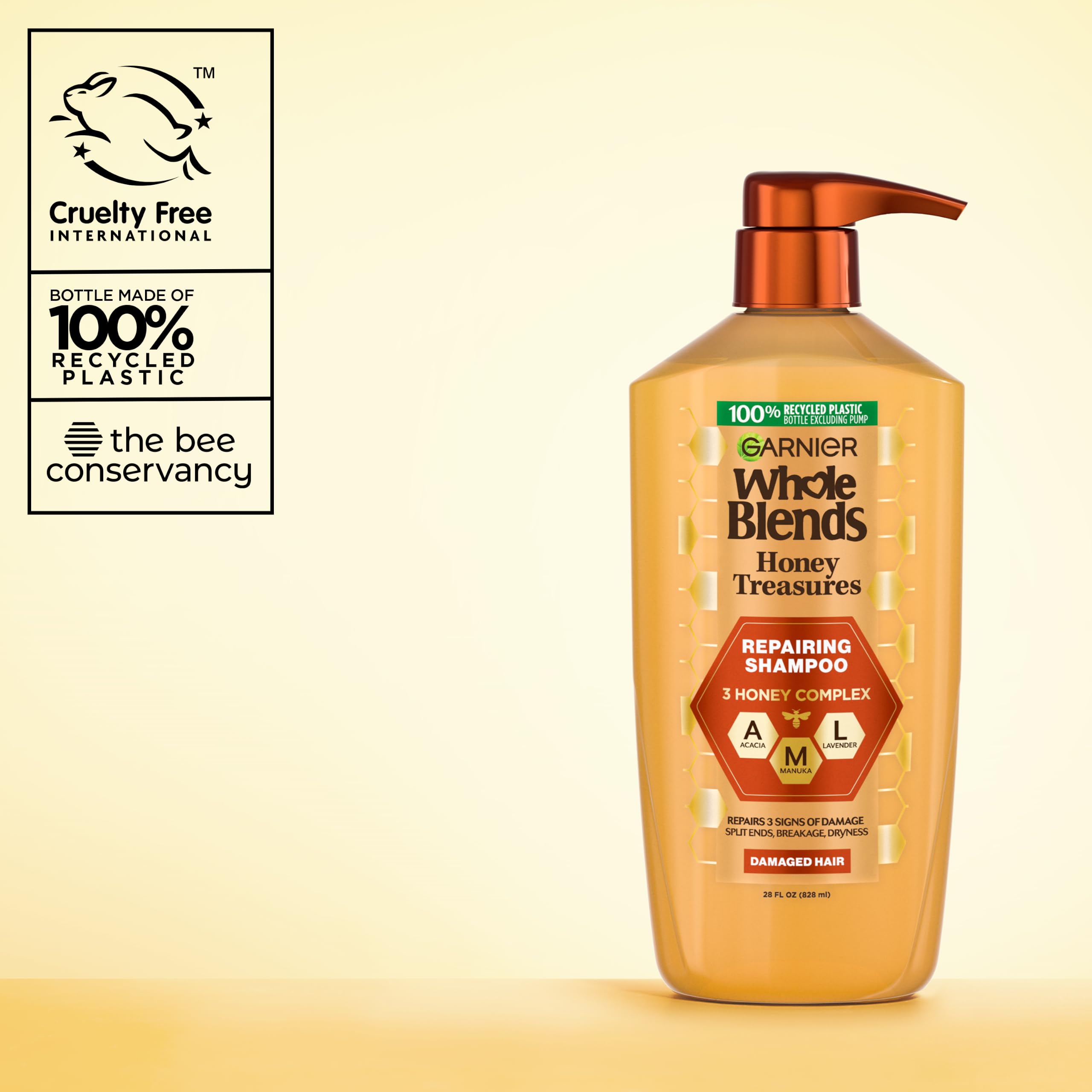 Garnier shampoo on bathroom shelf in lifestyle scene suggesting daily routine