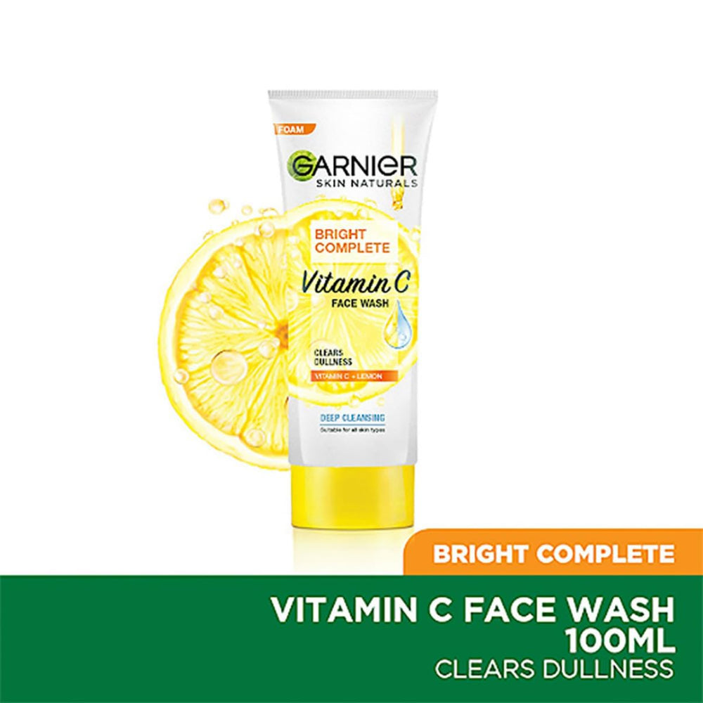 Garnier back label close-up highlighting ingredients and usage guidance