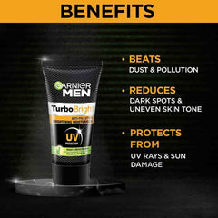 Garnier jar next to wallet showing travel-friendly 40g size benefit
