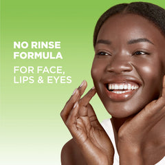 Garnier cotton pad wiping makeup demonstrating effective removal