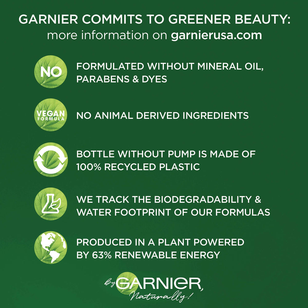 Garnier Pinea-C cruelty-free vegan badge image communicating ethical and clean formula benefits