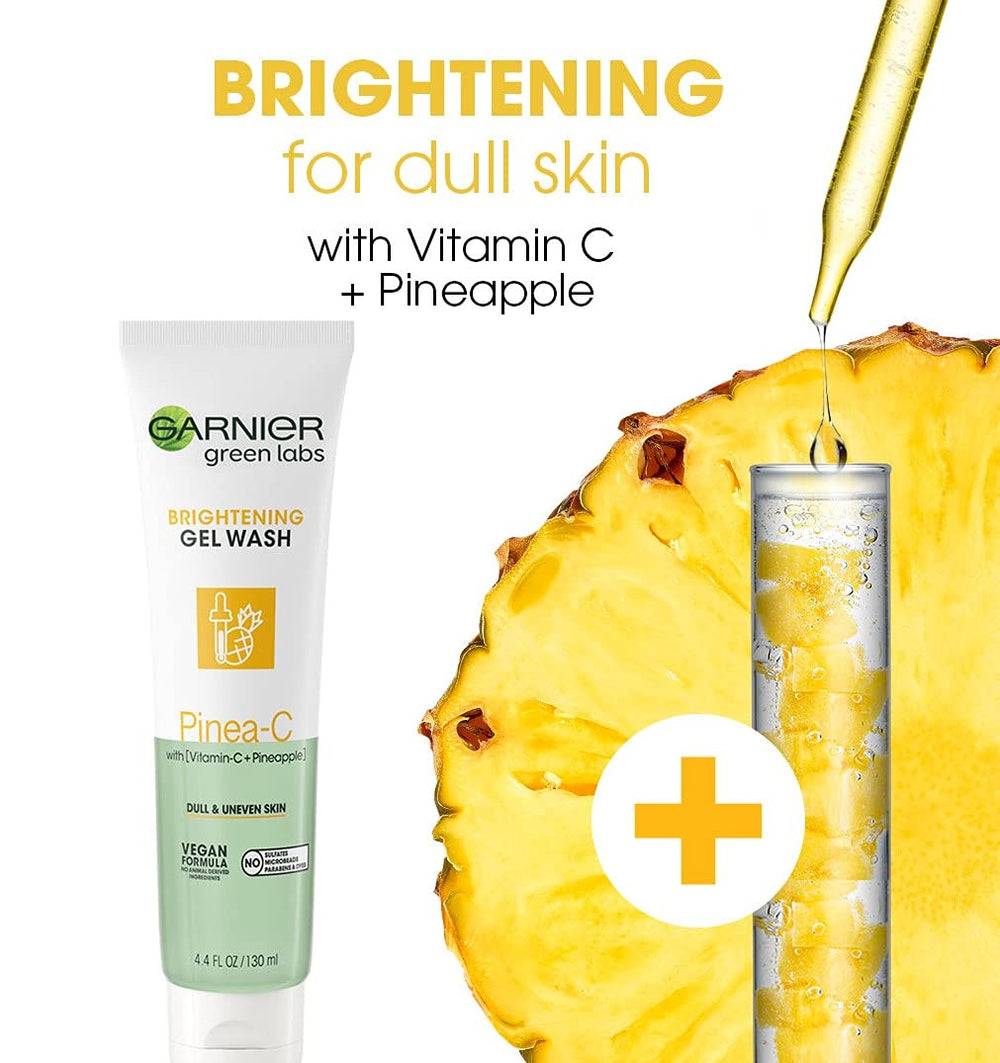 Garnier Pinea-C pineapple ingredient visual emphasizing natural extract and brightening benefit