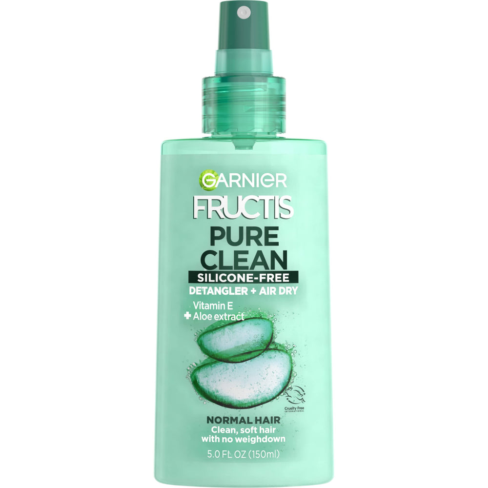 Garnier Fructis front packaging showing 5 fl oz bottle and label benefits