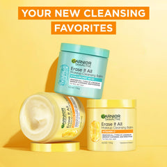 Garnier 4.2 oz jar held in hand to show size and portability for daily use benefit