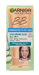 Garnier texture close-up highlighting BB cream lightweight consistency and quick-absorbing benefit