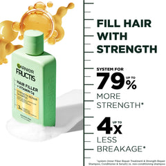 Garnier shampoo lather texture demonstrating gentle foam and cleansing