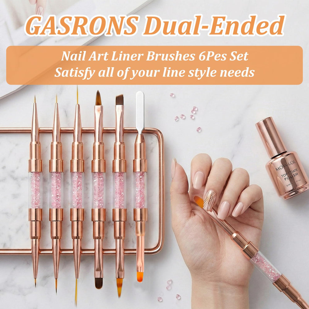 GASRONS bristle close-up showing high-elastic nylon for smooth strokes