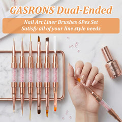 GASRONS bristle close-up showing high-elastic nylon for smooth strokes