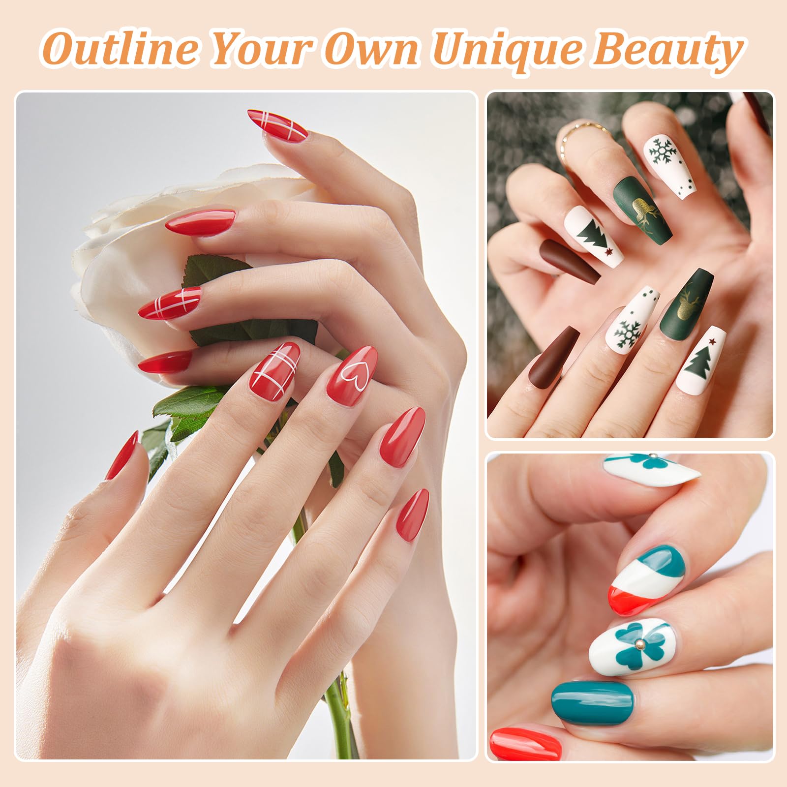 GASRONS brush correcting cuticle polish showing clean edge benefit