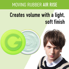 Gatsby wax applied to hair roots adding visible lift and natural volume