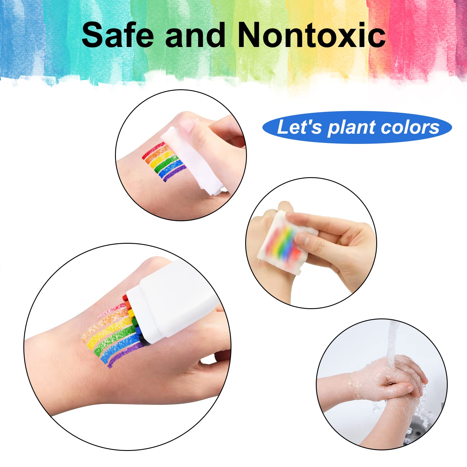 GCCL colorful texture stroke on forearm demonstrating vivid payoff and easy blending