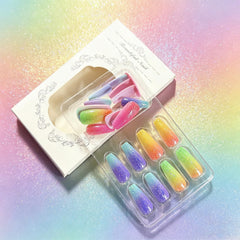 GCSQW close-up of glitter gradient detail showcasing glossy sparkle and smooth finish