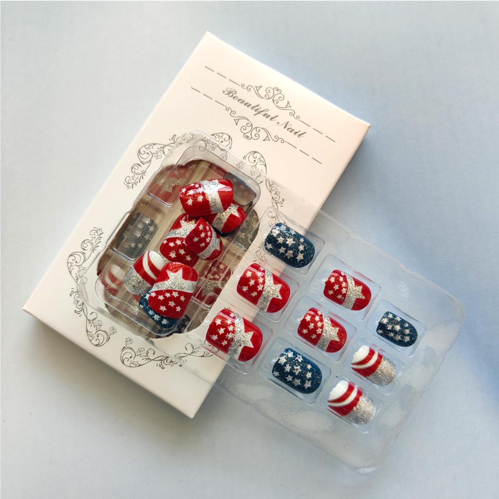 GCSQW close-up of star detail and glitter offering eye-catching festive accents