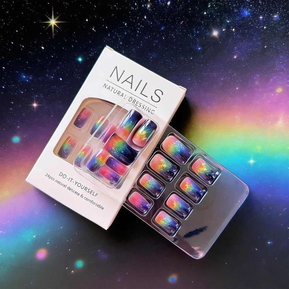 GCSQW close-up of multicolor gradient detail showcasing glossy finish and vivid colors