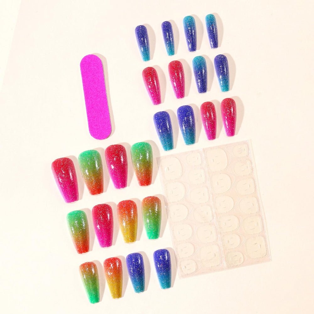 GCSQW kit contents with jelly glue stickers file and stick for easy application