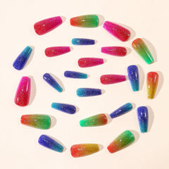 GCSQW hand model wearing nails with summer outfit demonstrating bold, wearable color