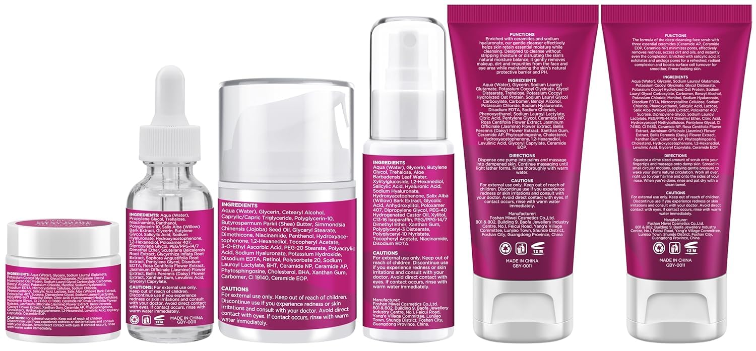 GEBEATY bathroom scene with products in use for daily skincare routine